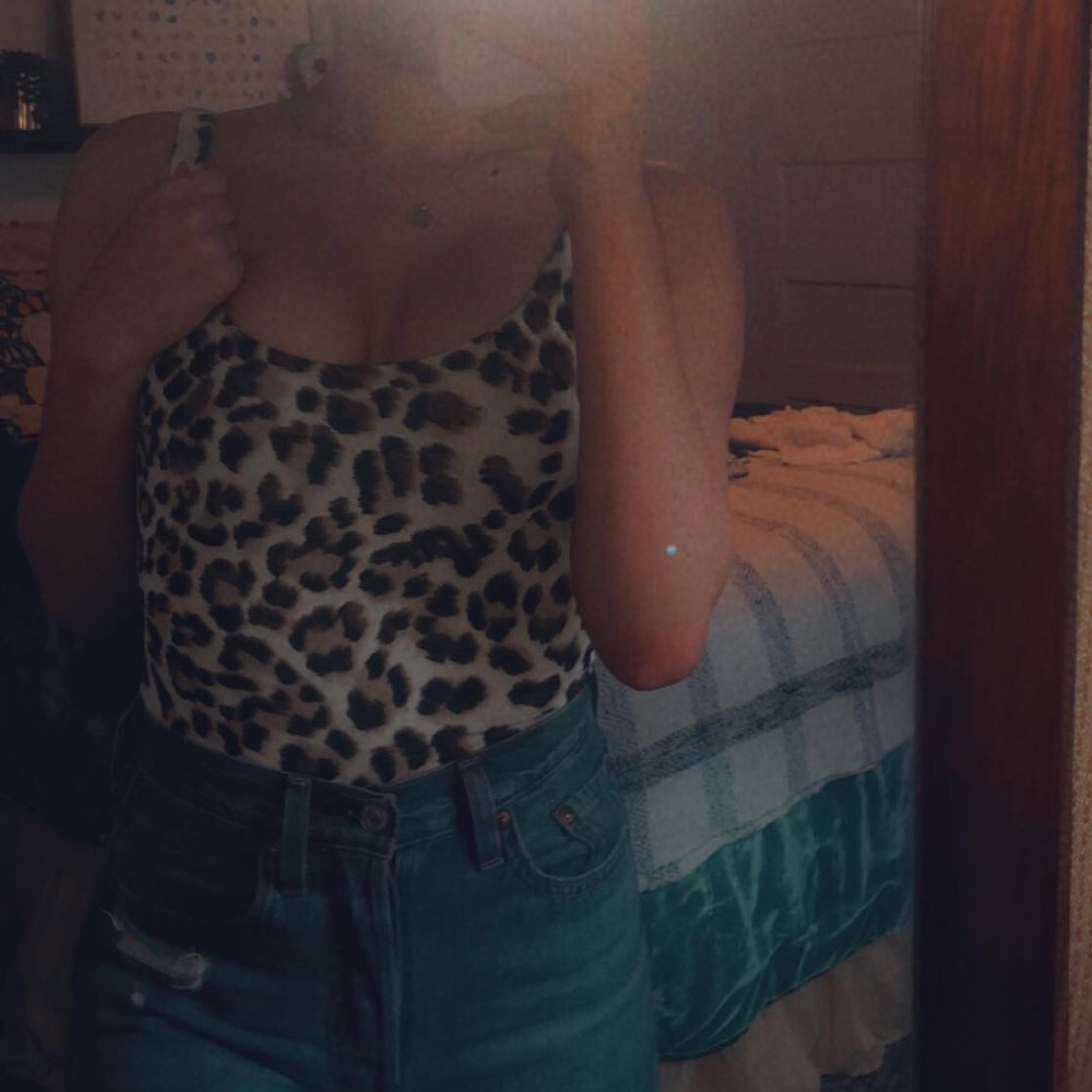 Cheetah print thong bodysuit!!